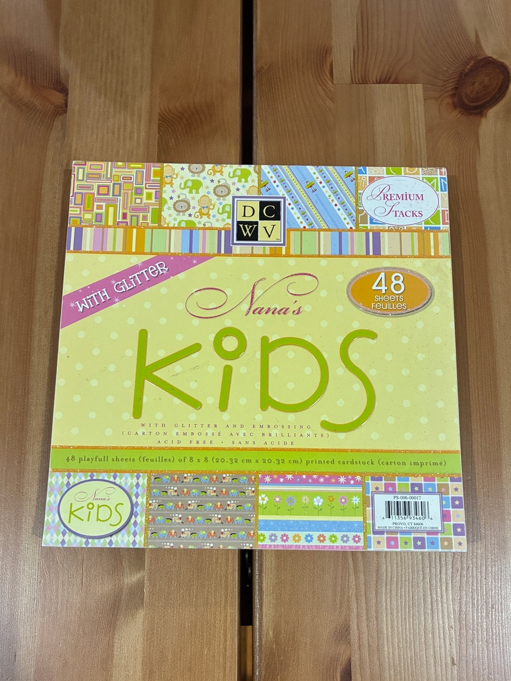 Nana's Kids Patterned Craft Paper Pack - Yellow